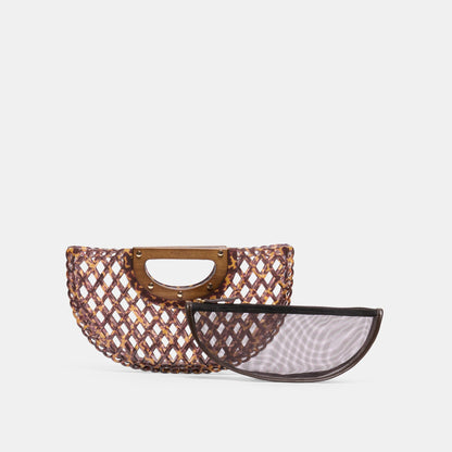 Dolce Vita HANDBAGS Solandra Tortoise Jelly Clutch