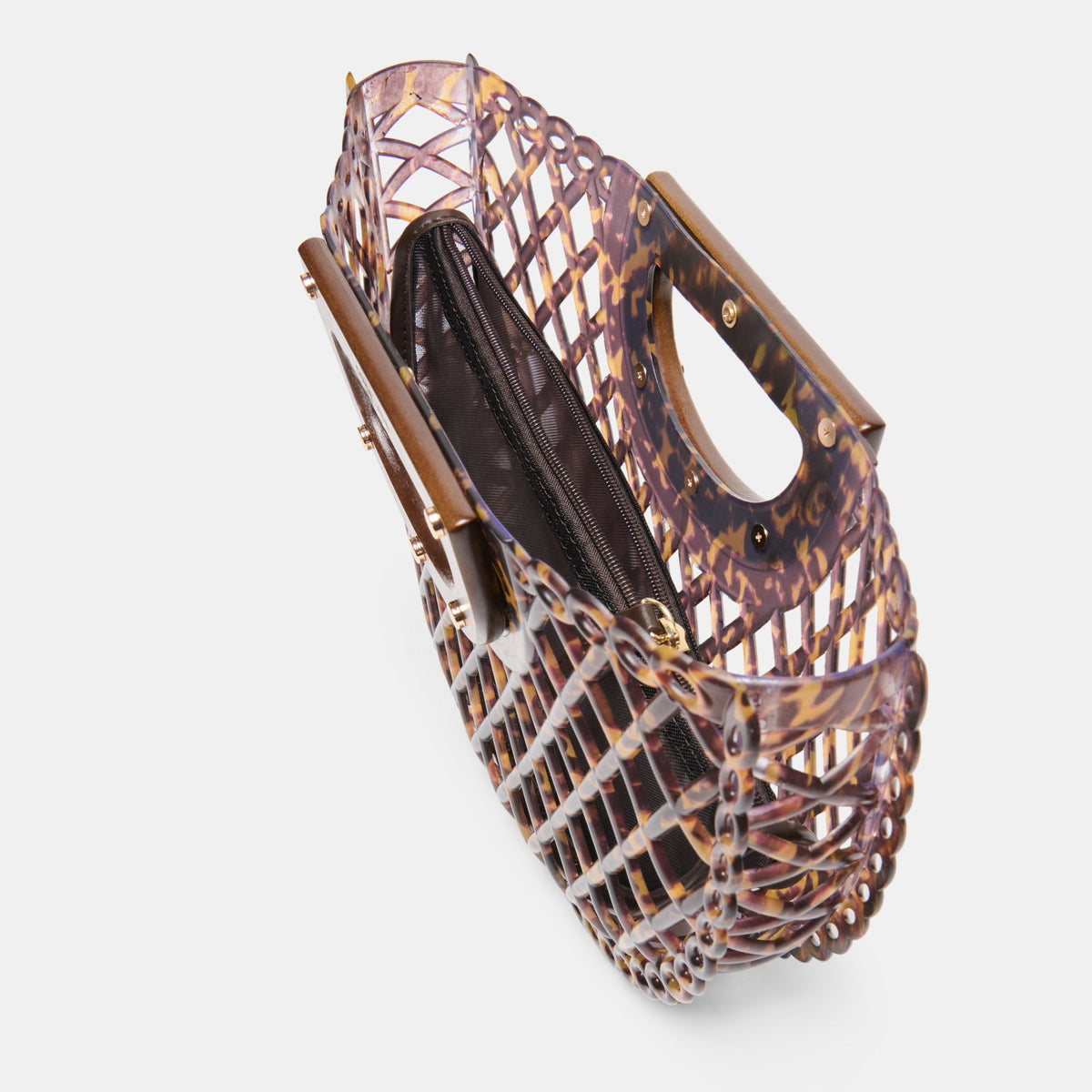 Dolce Vita HANDBAGS Solandra Tortoise Jelly Clutch