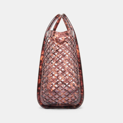 Dolce Vita HANDBAGS TOAST Tortoise Stella Jelly Top-Handle Handbag