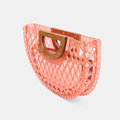 Dolce Vita HANDBAGS Solandra Coral Jelly Clutch