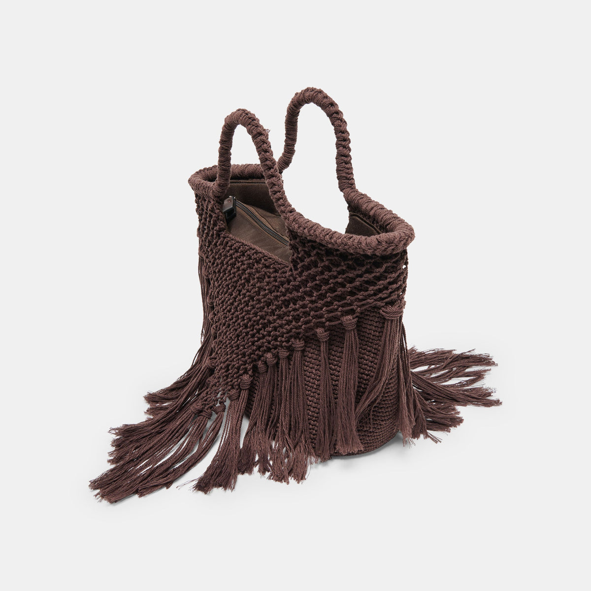 Dolce Vita HANDBAGS Birch Chocolate Crochet Handbag