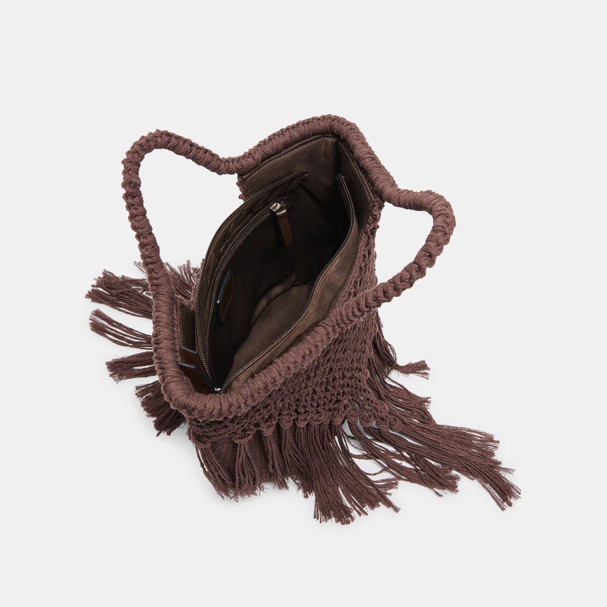 Dolce Vita HANDBAGS Birch Chocolate Crochet Handbag