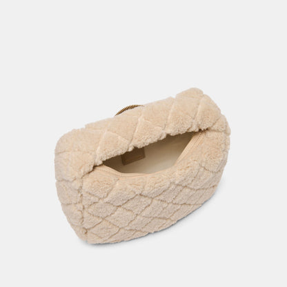 Dolce Vita HANDBAGS Frankie Natural Plush Handbag