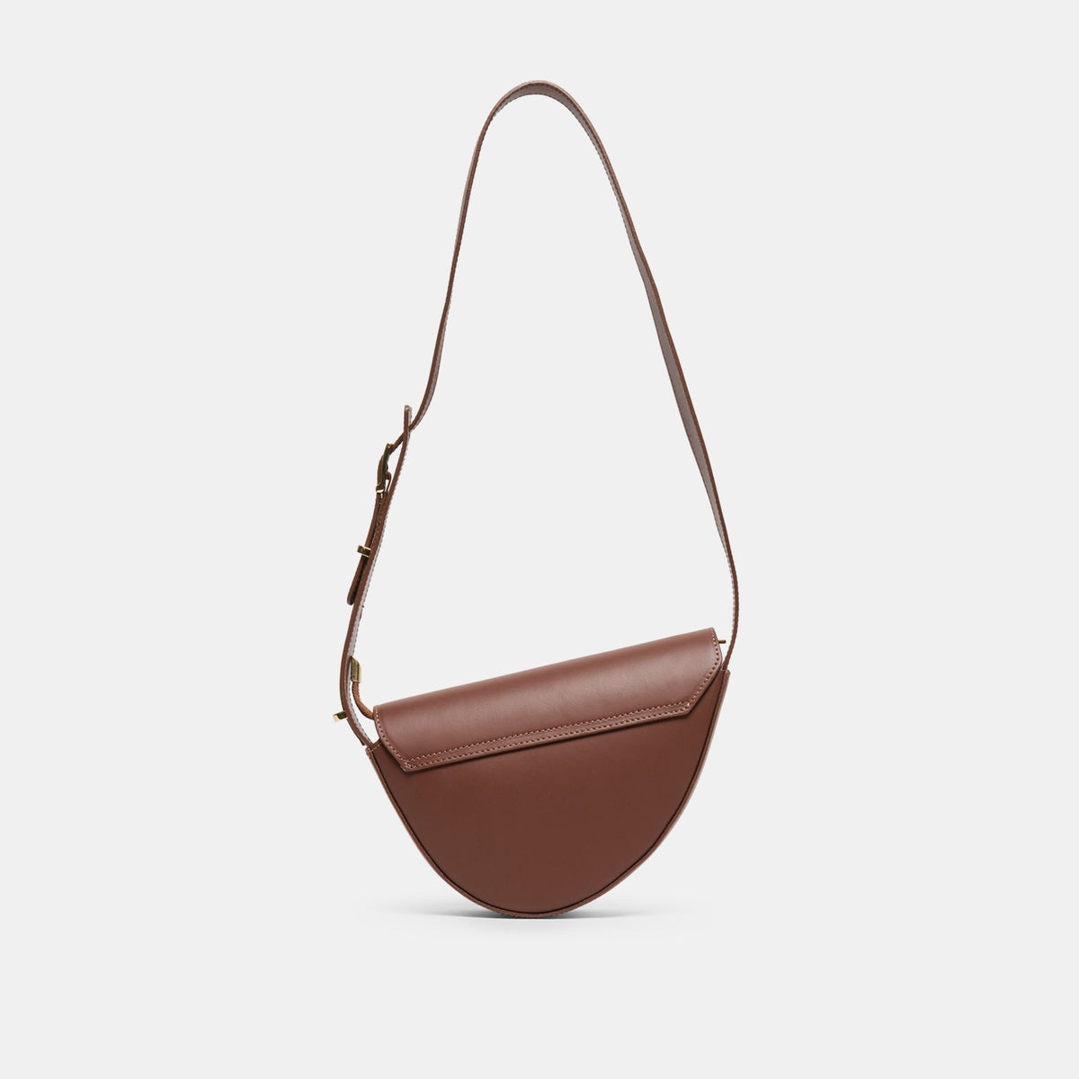 Dolce Vita HANDBAGS Sabine Brown Leather Shoulder Bag