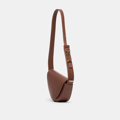 Dolce Vita HANDBAGS Sabine Brown Leather Shoulder Bag