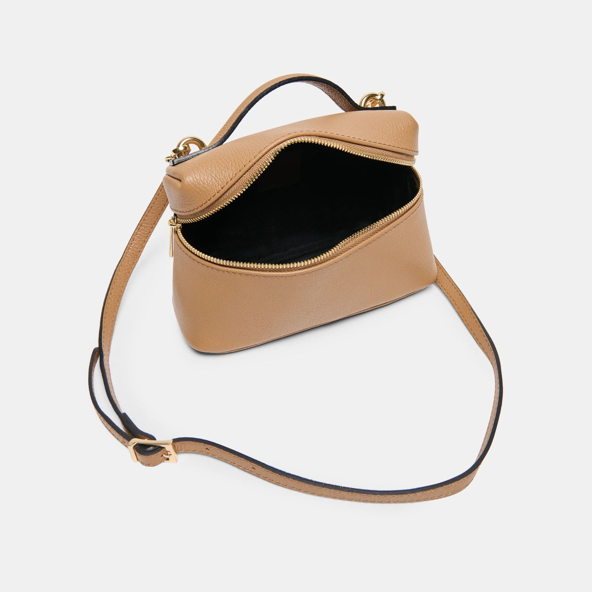 Dolce Vita HANDBAGS Leony Tan Leather Crossbody