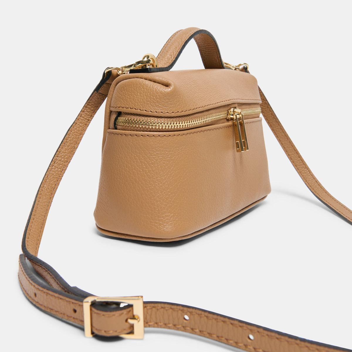 Dolce Vita HANDBAGS Leony Tan Leather Crossbody