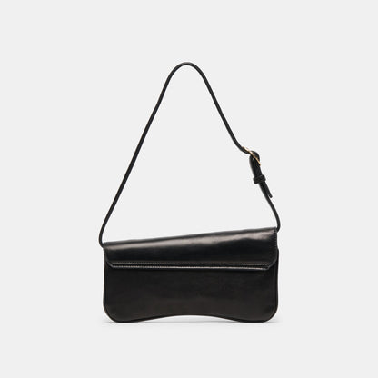 Dolce Vita HANDBAGS Azura Black Leather Shoulder Bag