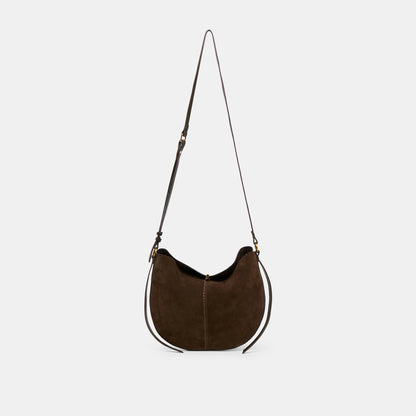 Dolce Vita HANDBAGS Bennett Espresso Suede Crossbody