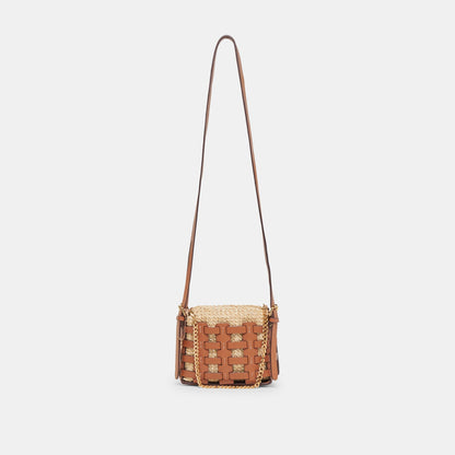 Dolce Vita HANDBAGS CASSIS CROSSBODY SADDLE NATURAL RAFFIA
 – Dolce Vita