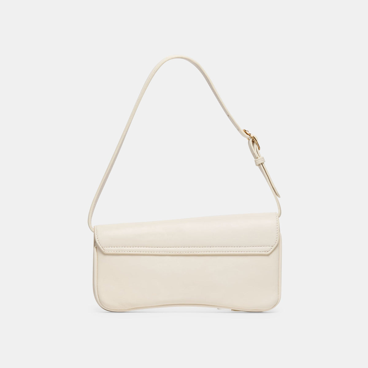 Dolce Vita HANDBAGS Azura White Leather Shoulder Bag