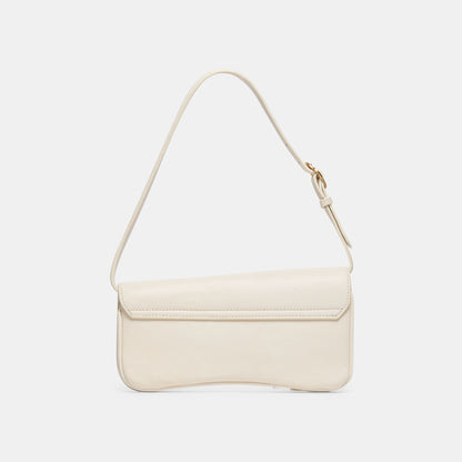 Dolce Vita HANDBAGS Azura White Leather Shoulder Bag