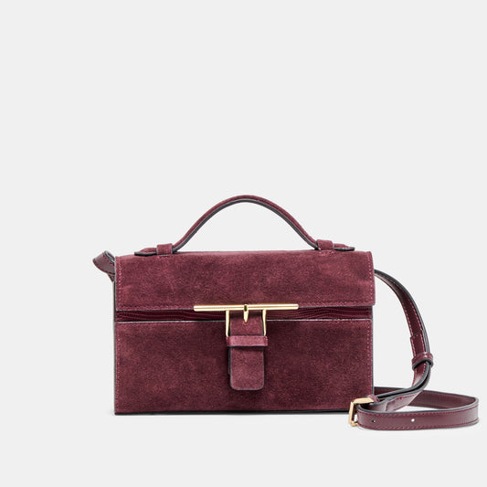 Dolce Vita HANDBAGS Zannone Burgundy Suede Crossbody