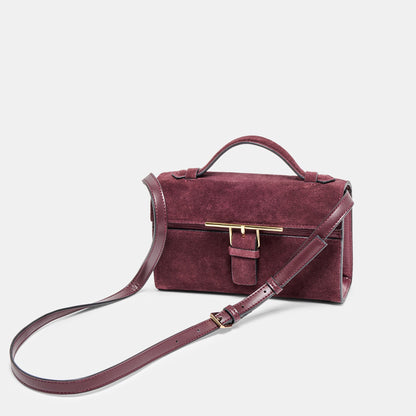 Dolce Vita HANDBAGS Zannone Burgundy Suede Crossbody