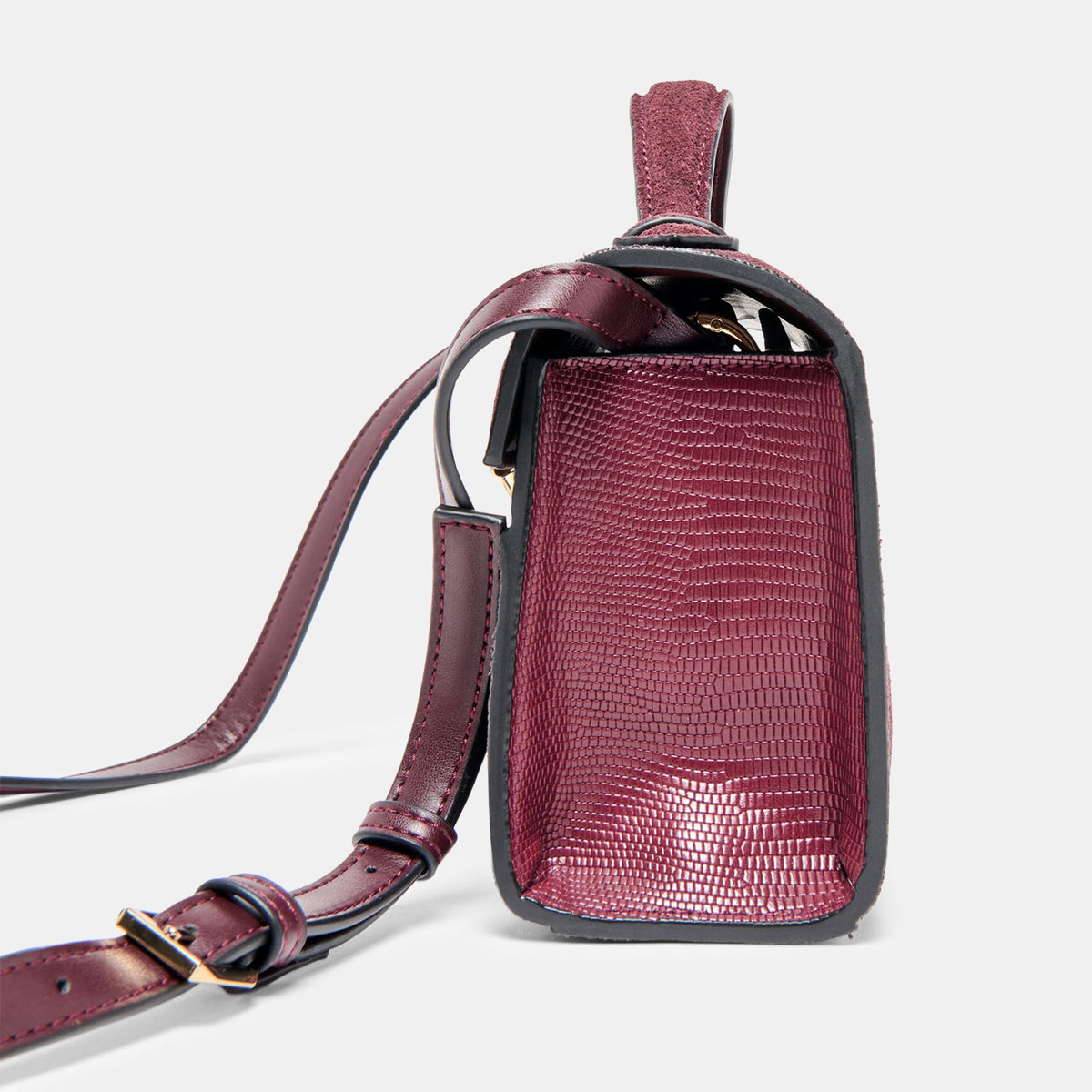 Dolce Vita HANDBAGS Zannone Burgundy Suede Crossbody