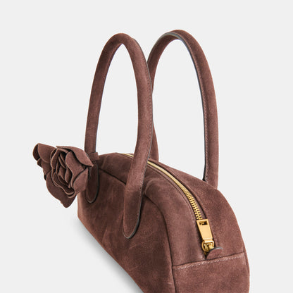 Dolce Vita HANDBAGS Boracay Chocolate Suede Shoulder Bag