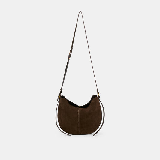 Dolce Vita HANDBAGS Bennett Espresso Suede Crossbody