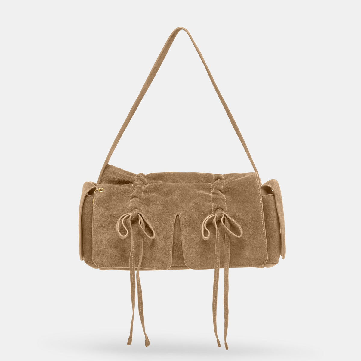 Dolce Vita HANDBAGS Hudson Olive Suede Shoulder Bag