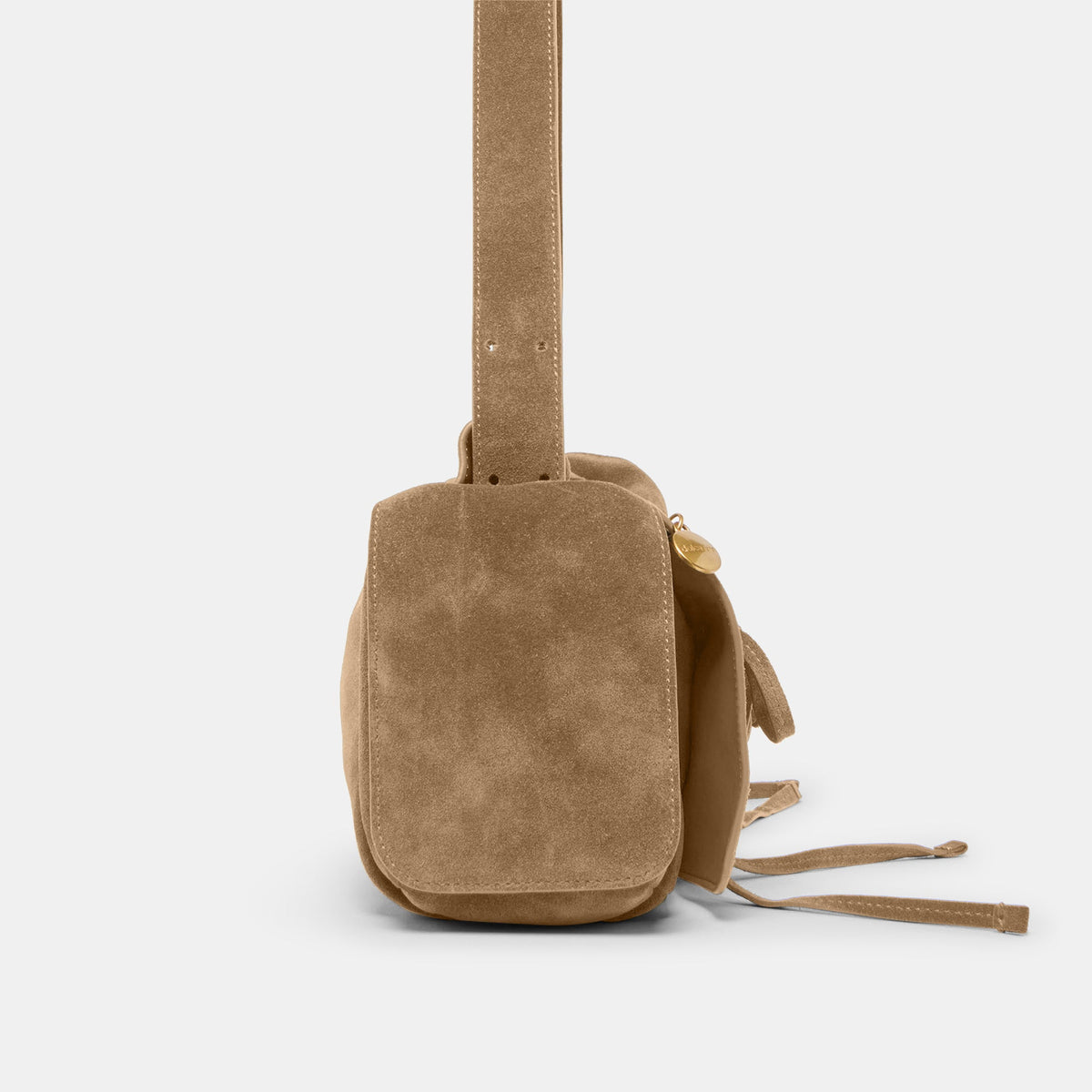 Dolce Vita HANDBAGS Hudson Olive Suede Shoulder Bag