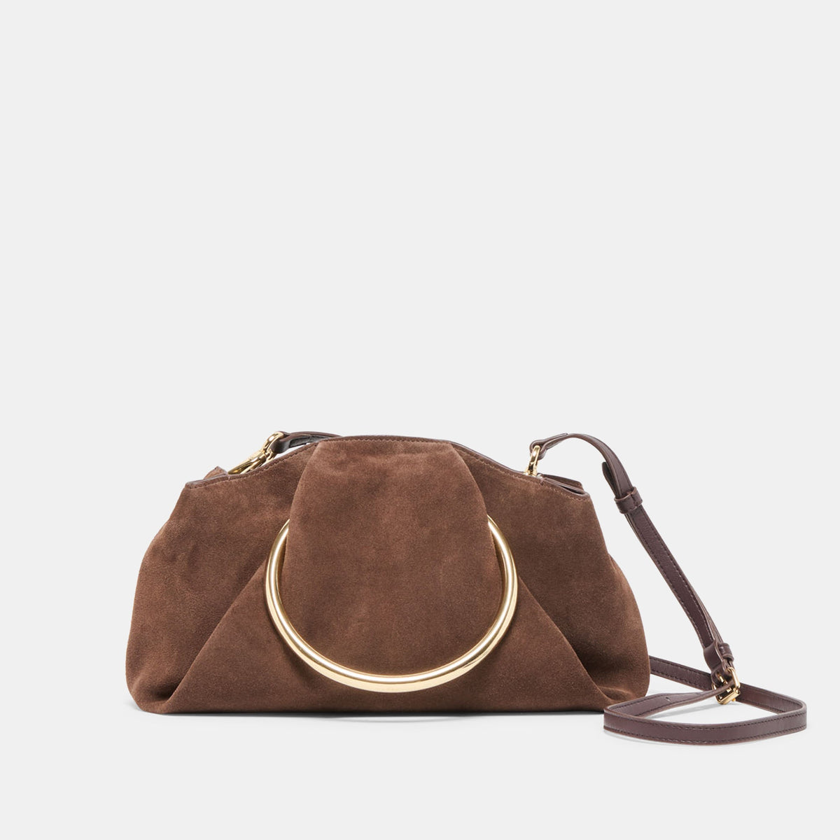 Dolce Vita HANDBAGS Channing Espresso Suede Handbag