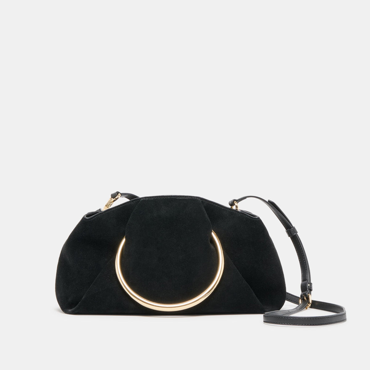 Dolce Vita HANDBAGS Channing Black Suede Handbag