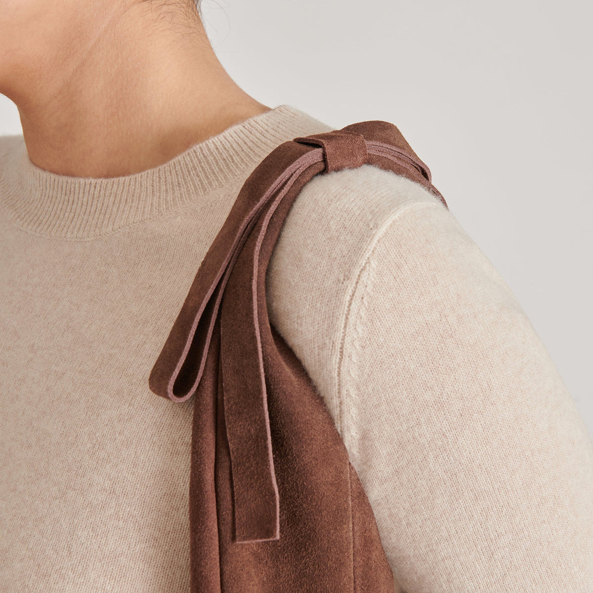 Dolce Vita HANDBAGS Marie Chocolate Suede Tote