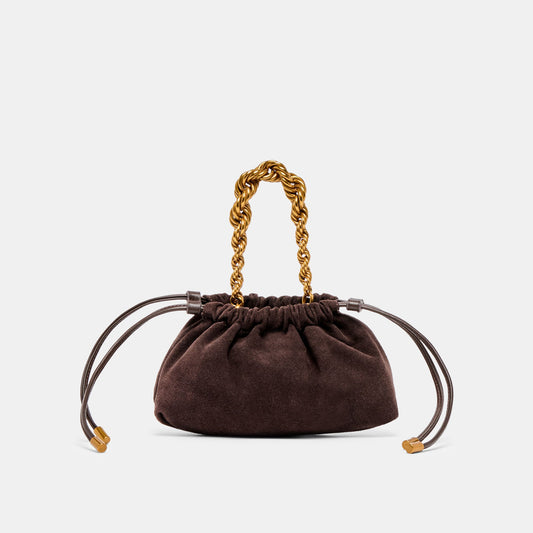 Dolce Vita HANDBAGS Cleo Espresso Suede Crossbody