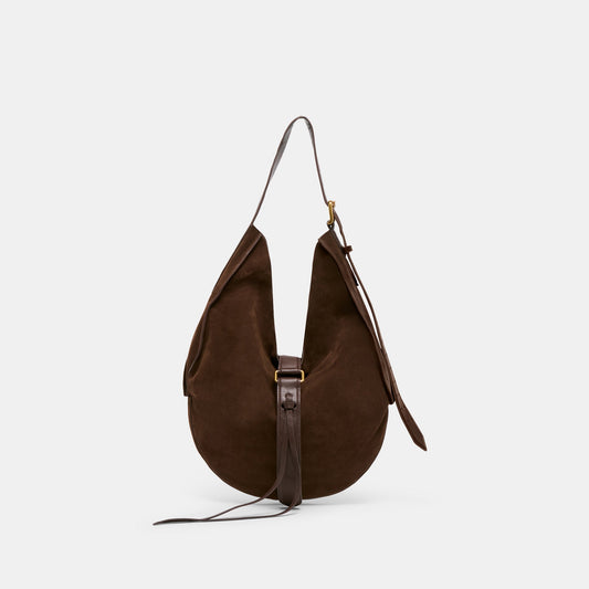 Dolce Vita HANDBAGS Oakley Chocolate Suede Tote