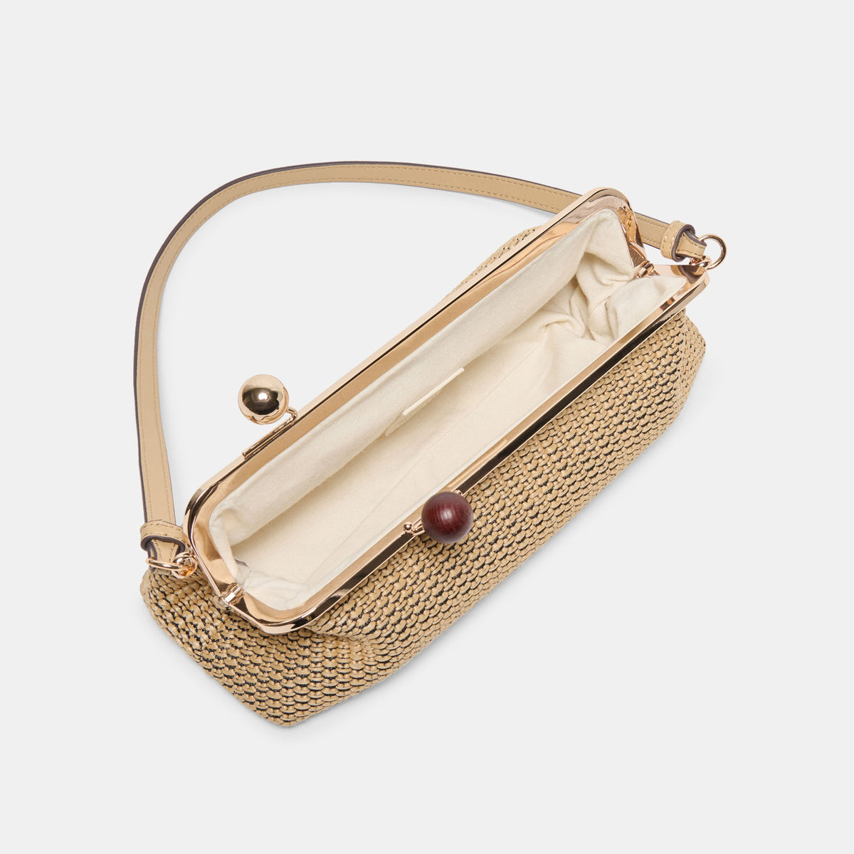 Dolce Vita HANDBAGS Ambriaa Natural Raffia Shoulder Bag