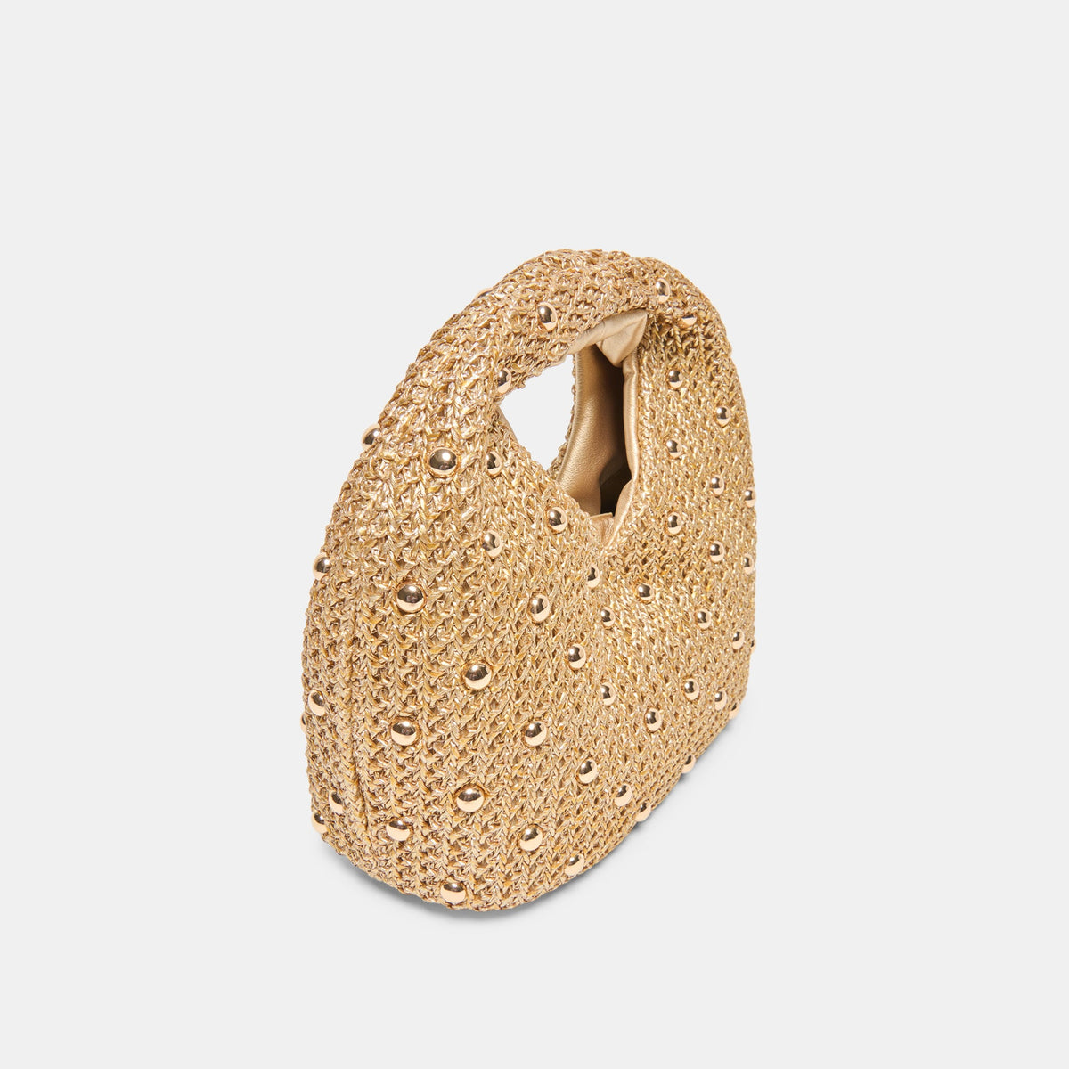 Dolce Vita HANDBAGS Dahlia Gold Raffia Handbag