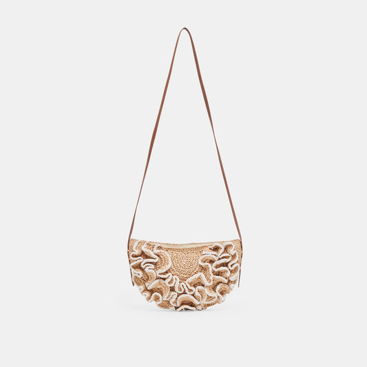 Dolce Vita HANDBAGS Atrani Natural Raffia Crossbody