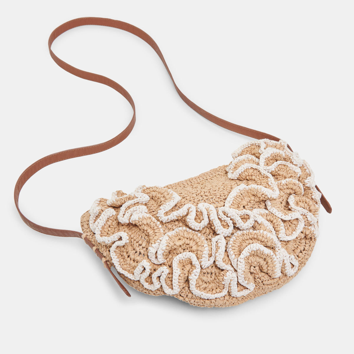 Dolce Vita HANDBAGS Atrani Natural Raffia Crossbody