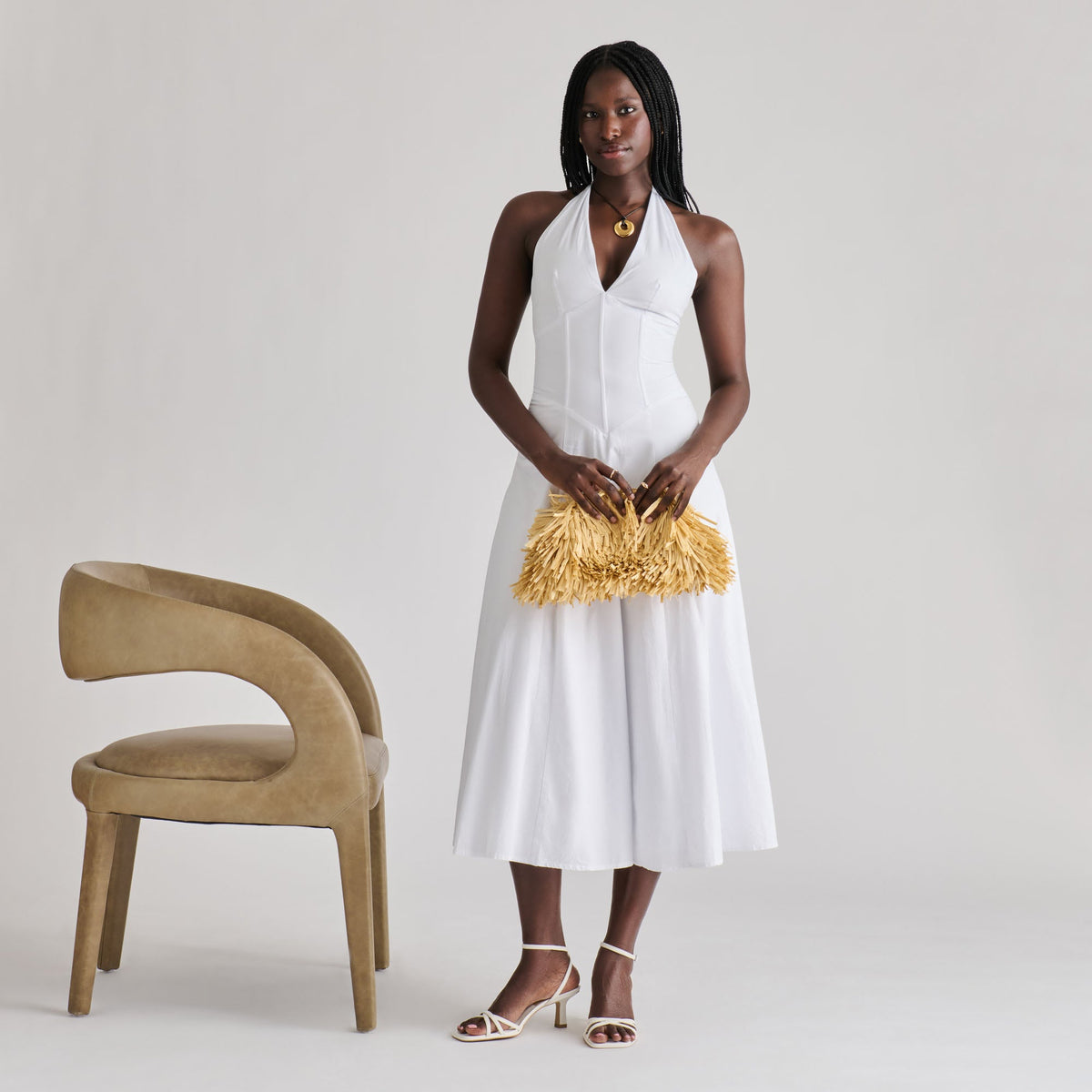 Dolce Vita HANDBAGS Serina Natural Raffia Clutch