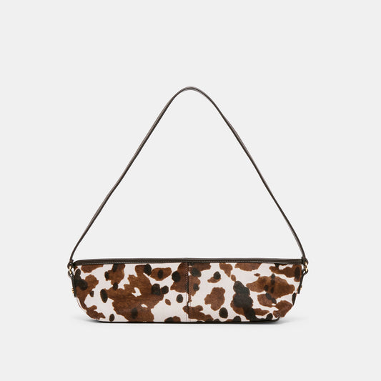 Dolce Vita HANDBAGS Savaii Cocoa Calf Hair Shoulder Bag