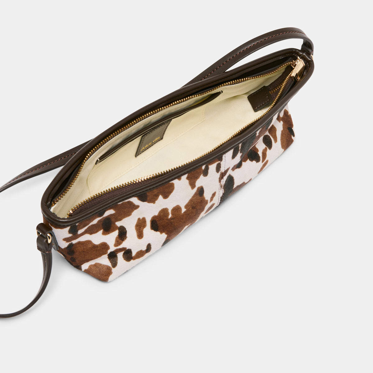 Dolce Vita HANDBAGS Savaii Cocoa Calf Hair Shoulder Bag