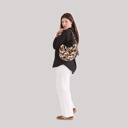 Dolce Vita HANDBAGS Bree Cocoa Calf Hair Shoulder Bag