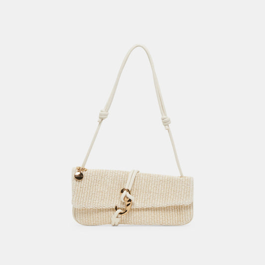 Dolce Vita ACCESSORIES Alice Natural Raffia Shoulder Bag