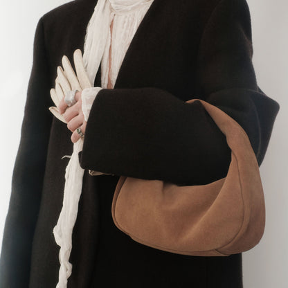 Dolce Vita ACCESSORIES Frankie Brown Suede Handbag