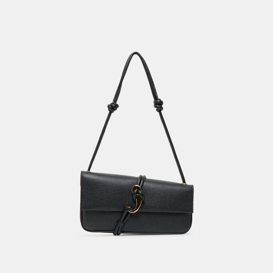 Dolce Vita ACCESSORIES ALICE Black Leather Shoulder Bag