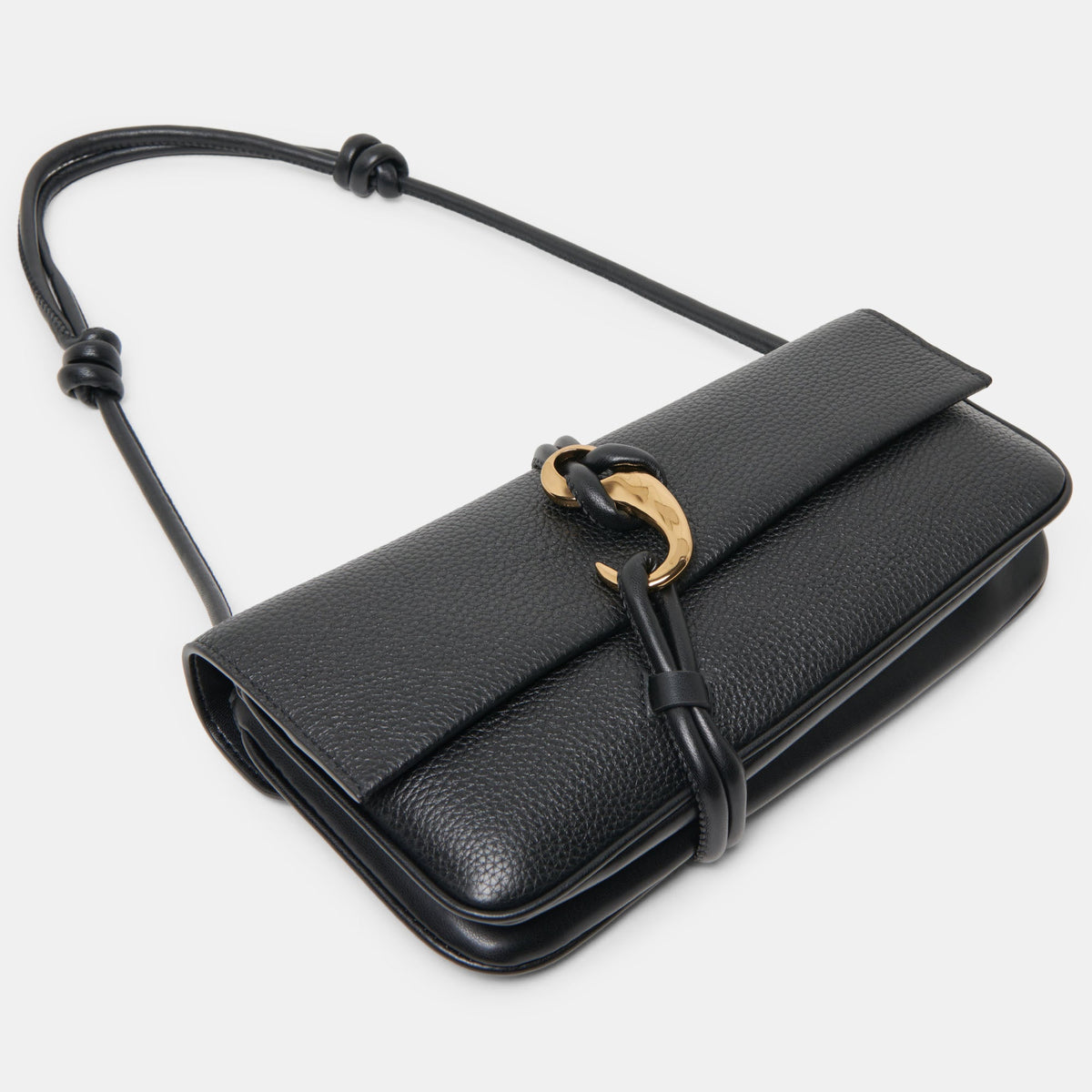 Dolce Vita ACCESSORIES ALICE Black Leather Shoulder Bag