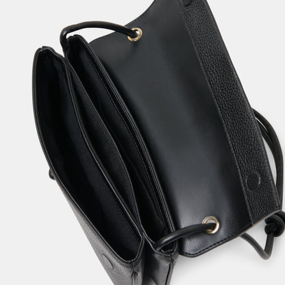 Dolce Vita ACCESSORIES ALICE Black Leather Shoulder Bag