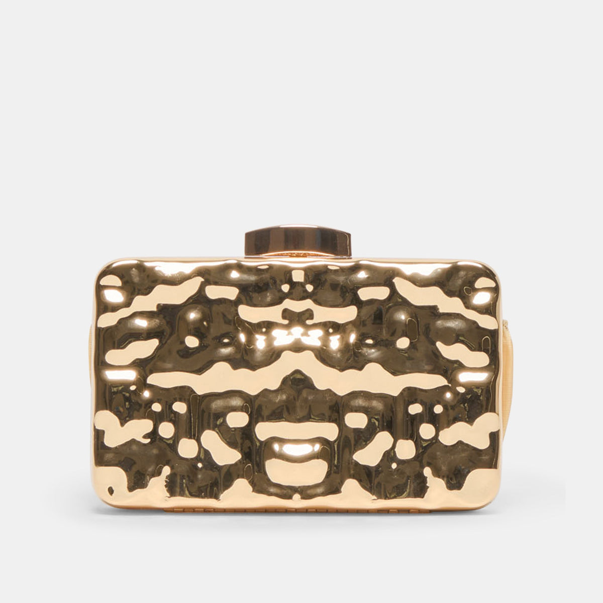 Dolce Vita ACCESSORIES Delia Gold Metal Clutch
