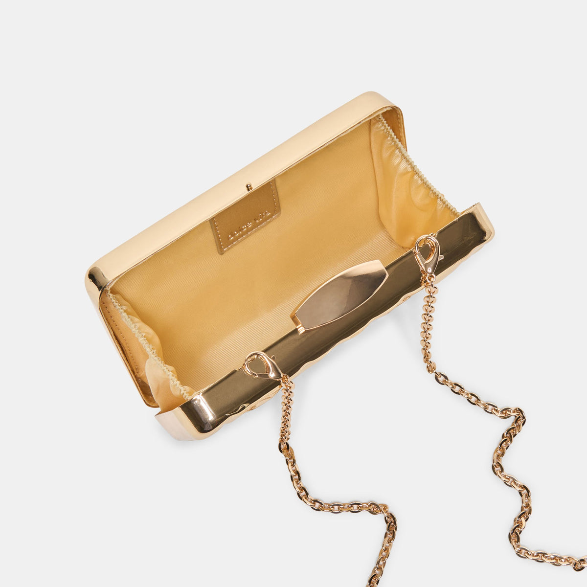 Dolce Vita ACCESSORIES Delia Gold Metal Clutch