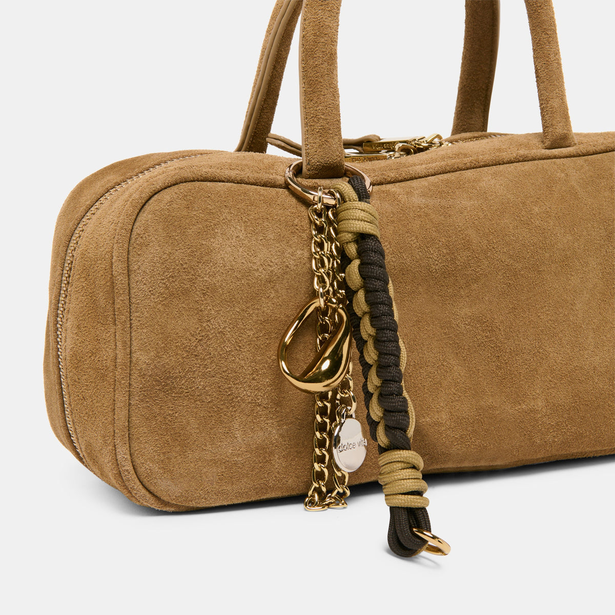 Dolce Vita ACCESSORIES SANTINA HANDBAG TAUPE SUEDE
 – Dolce Vita