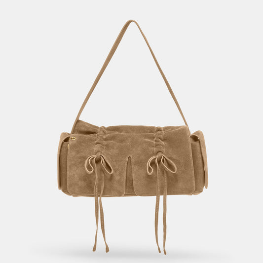 Dolce Vita ACCESSORIES Hudson Olive Suede Shoulder Bag