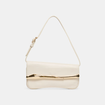 Dolce Vita ACCESSORIES Azura White Leather Shoulder Bag