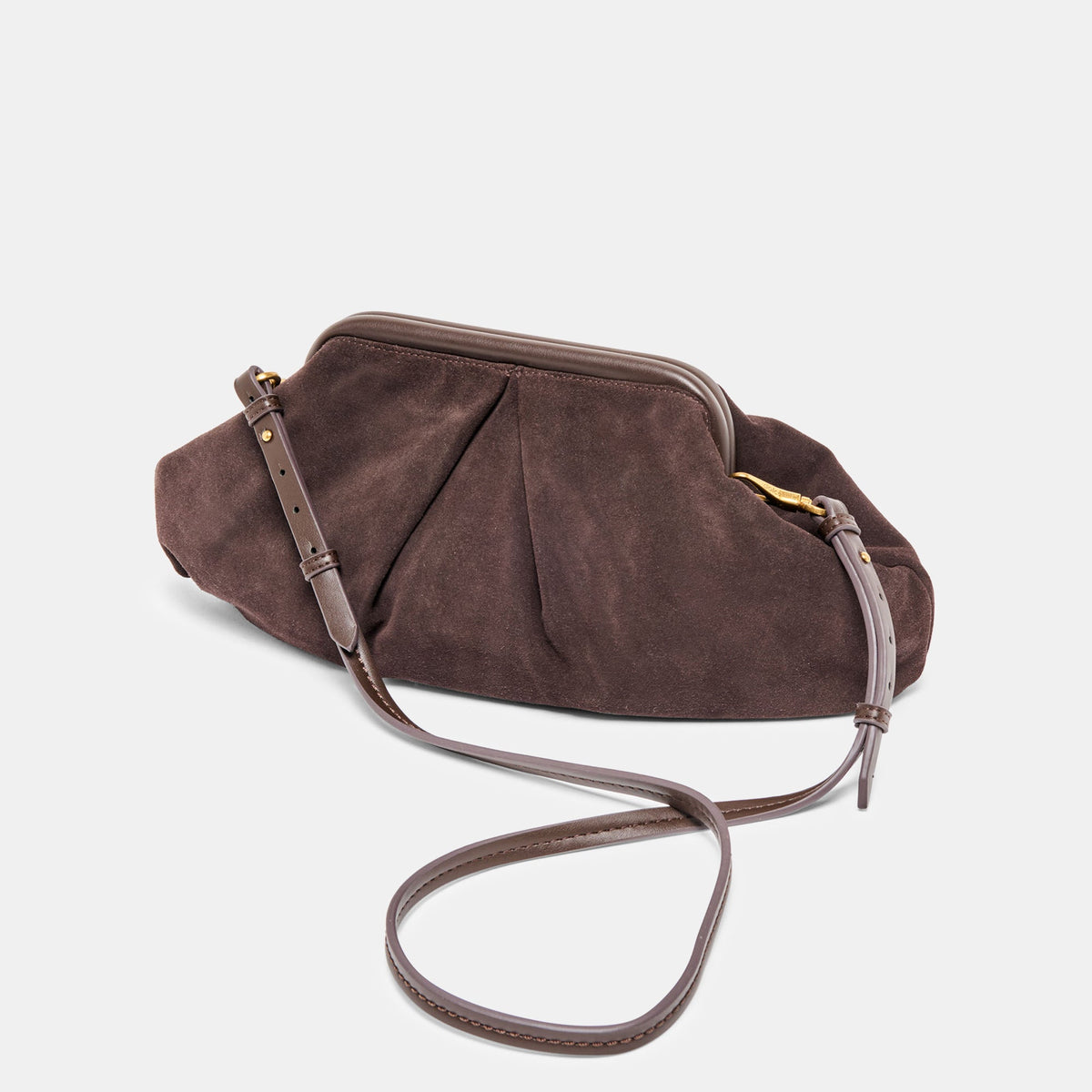 Dolce Vita ACCESSORIES Sahara Espresso Suede Clutch
