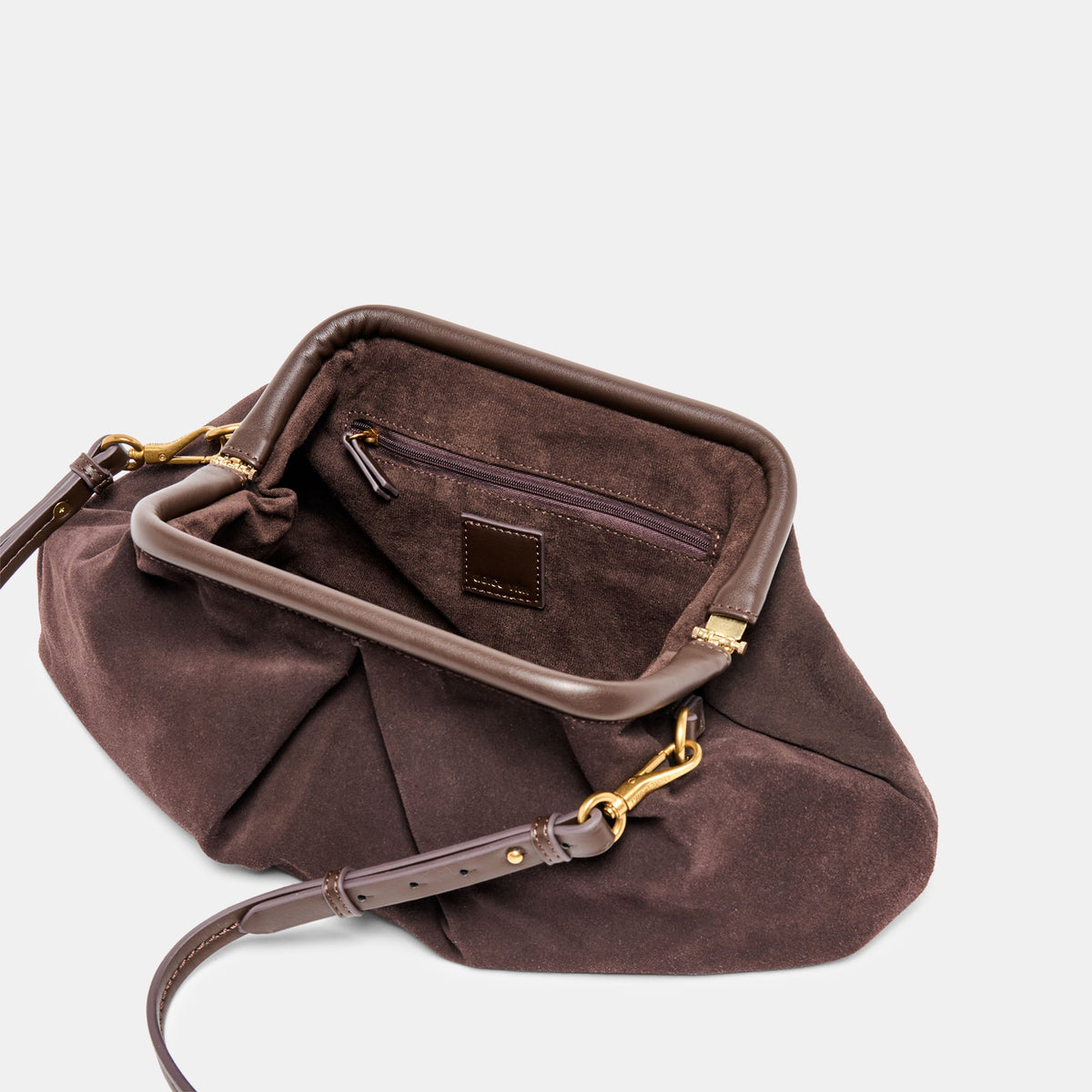 Dolce Vita ACCESSORIES Sahara Espresso Suede Clutch