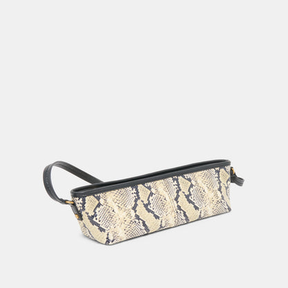 Dolce Vita ACCESSORIES Savaii Black White Snake Stella Shoulder Bag
