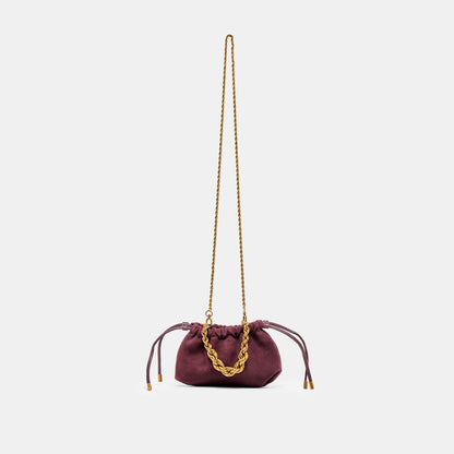 Dolce Vita ACCESSORIES Cleo Burgundy Suede Crossbody